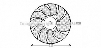 AVA QUALITY COOLING ol7540 -  Вентилятор, охлаждение двигателя
